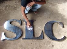 Jual Huruf Timbul Stainless Jakarta