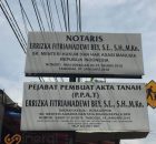 Plang Papan Nama Notaris