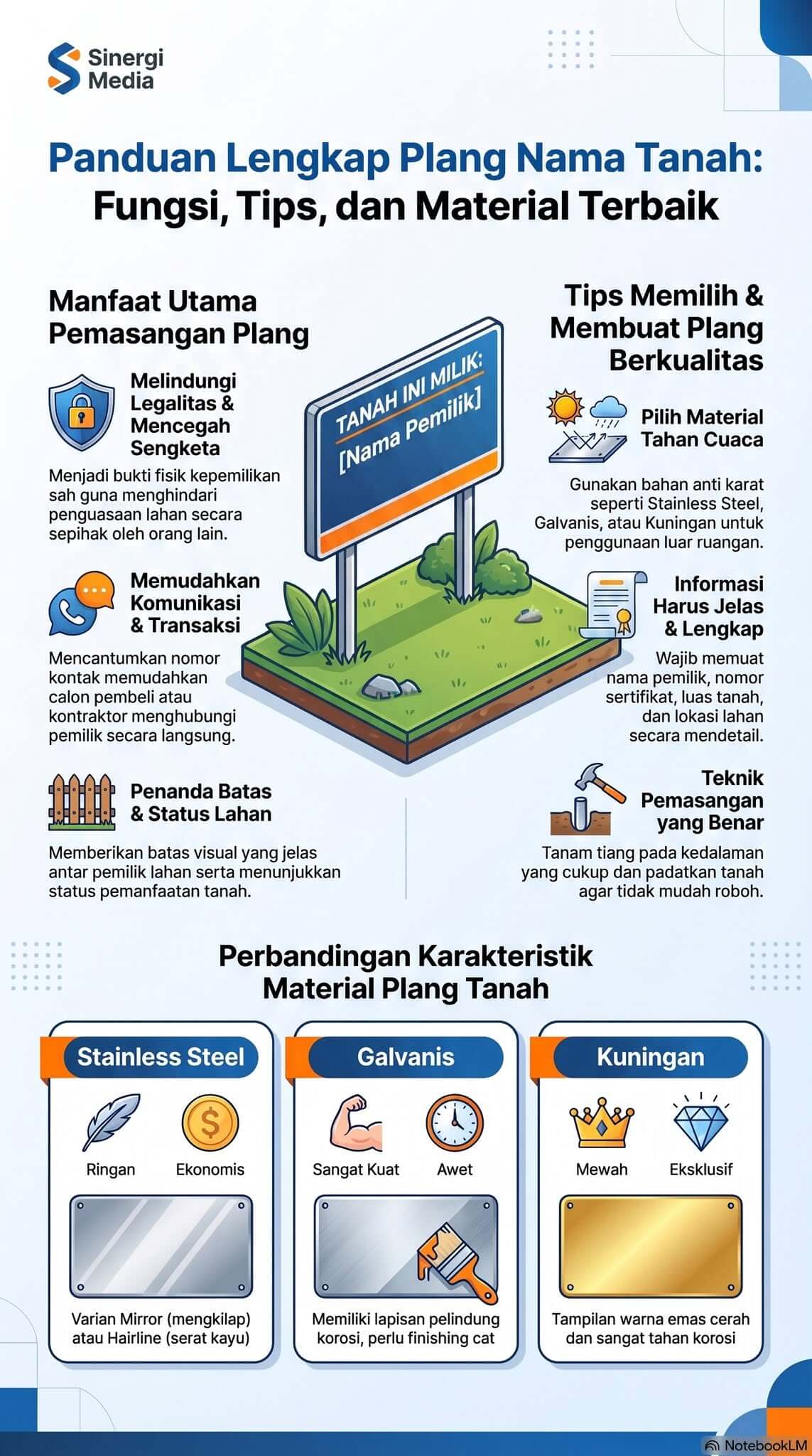 Plang Nama Tanah