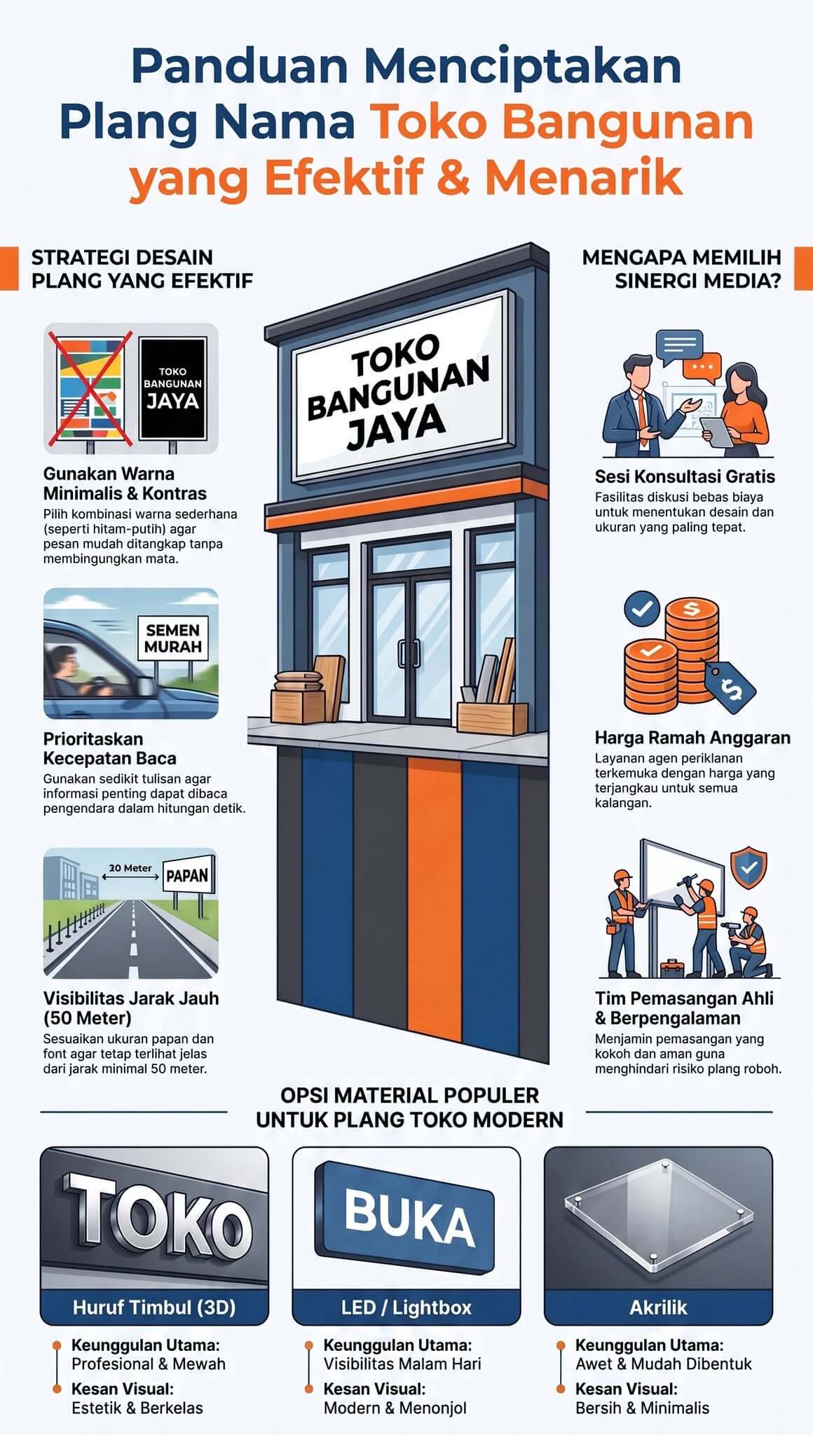 Plang Nama Toko Bangunan Plang Nama Toko Bangunan